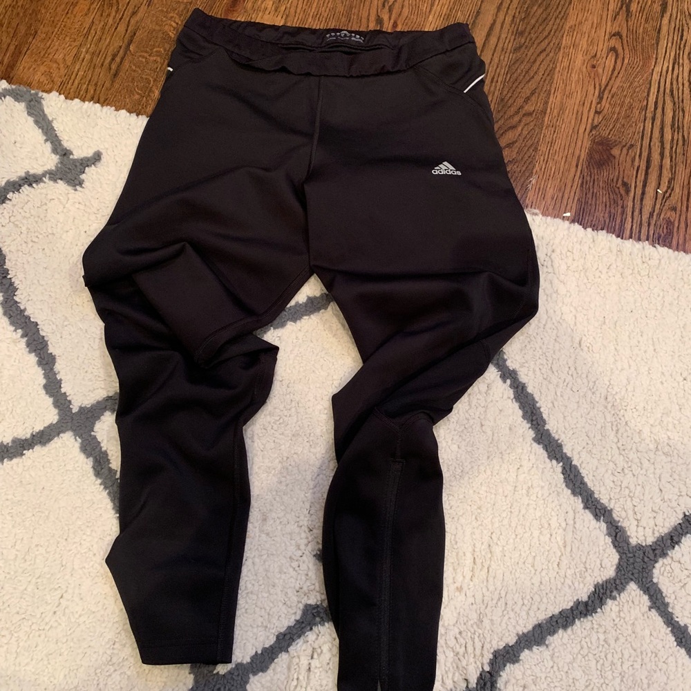 Adidas women joggers black size large